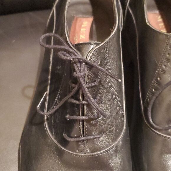 SOLD!!! MEZLAN Men's Black Leather Cap Toe Shoes - Size 13 - Picture 7 of 12